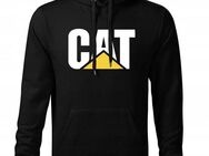 CAT Herren Kapuzenpullover - Schwarzer Baumwollpullover Design 2 - Wuppertal