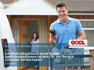 Schifffahrtskaufmann (m/w/d) oder Speditionskaufmann (m/w/d) für den Bereich Customer Service Export - Bremen