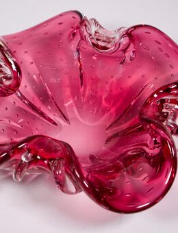 Murano Glas Muschelschale rosa ca. 1970 - Kassel