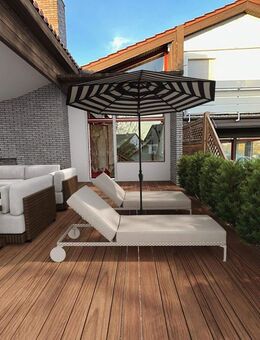 provisionsfrei: Attraktives Einfamilienhaus mit großzügiger Holzterrasse und Aussenkamin - Karlsbad