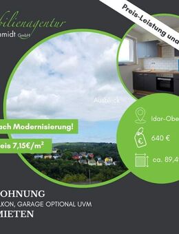 ***4ZKB Balkon, inkl. EBK, modernisiert, zu vermieten!*** - Idar-Oberstein