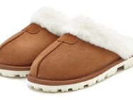Vivance Plüsch Hausschuhe, Hausschuh, Pantoffeln, Clogs, Schlappen, Pantolette mit Warmfutter VEGAN