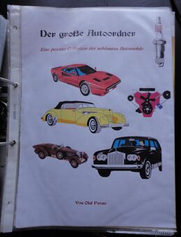 Automobilliteratur - Sammlung von Texten, Bildern, Zeitungsausschnitte - Uelzen
