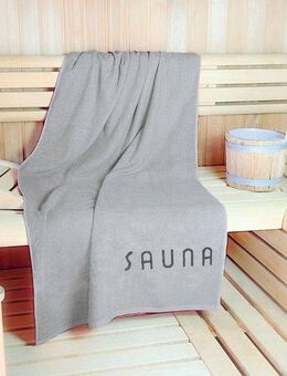 KiNZLER Saunatuch Wellness, Sauna - Größe 90/200 cm, Jacquard (1-St), leichte Qualität, verschiedenen Designs, auch als 2er Set