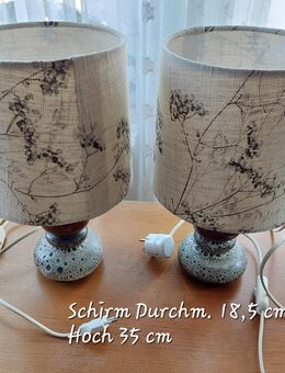 2 schöne Vintage Nachttischlampen ca. 70er Jahre . Guter Zustand - Hannover