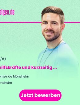 Aushilfskräfte und kurzzeitig Beschäftigte für die aktuelle Sommersaison 2025 im Freibad Mönsheim - Mönsheim