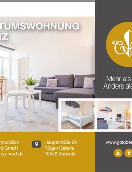 Ihre neue FeWo, oder Ihr (Zweit-)Wohnsitz? Top moderne Eigentumswohnung in infrastruktureller Lage! - Garz (Rügen)