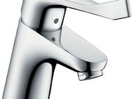 hansgrohe Waschtischarmatur Focus 7cm, mit extra langem Comfortgriff 12,1cm und Zugstangen-Ablauf