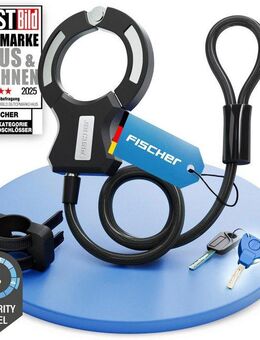FISCHER Fahrrad Rahmenschloss Handschellenschloss RK120/10