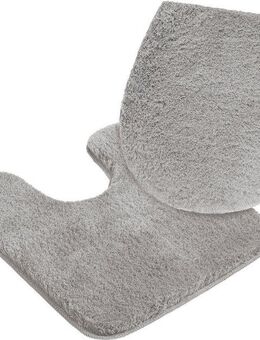 my home Badematte Merida, Badvorleger, Badezimmer Teppich, Höhe 32 mm, rutschhemmend beschichtet, fußbodenheizungsgeeignet, schnell trocknend, strapazierfähig, Kunstfaser, 2-tlg. Stand-WC Set, Badteppich, Uni Farben, rechteckig, rund & als 2-tlg. Set...