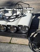 Überwachungssystem mit 4 PoE IP HD- Kameras mit Rechner und App in 14612