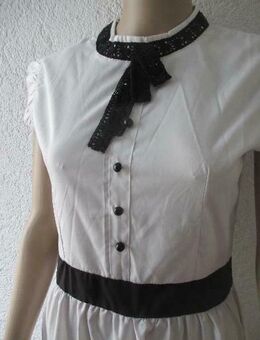 NEU * Edel * Anlass * Ausgeh * Sweet Lolita * Harajuku * Schleifen * Look * Cocktail * Freizeit * Häckel * Lace Spitze * Volant * Sommer * Midi * Kleid "New light FASHION" Gr. 38- 40/ S- M * weiß * schwarz * - Riedlingen