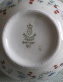 Seltmann Weiden,Germany-Porzellan-Zuckerdose mit Deckel,Weiß,Bunt,Gold,Blumen,Alt,1924-1948 in 52441