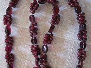 Halskette, Granat Traubenkette mit Schraubverschluß (Dunkelrot) - Weichs