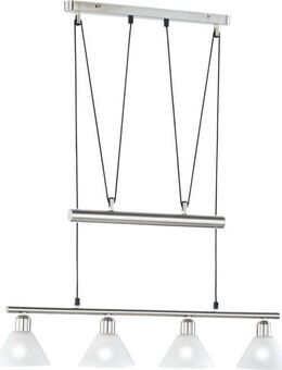 TRIO Leuchten Pendelleuchte Stamina, Seilzugmechanismus, ohne Leuchtmittel, Hängeleuchte, Hängelampe, höhenverstellbar