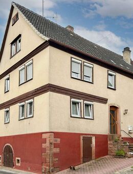Charmante Maisonette-Wohnung mit Stellplatz und idyllischem Grundstück in Mainnähe - Collenberg