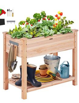 Pflanzkasten Hochbeet Holz Frühbeet Pflanzbeet Gemüsebeet 86x46 - Wuppertal