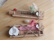 Ab 7,50 € Wunscherfüller Reagenzglas Geldgeschenke Hochzeit Kommunion Konfirmation Jugendweihe Kerze Kerzenständer - Rheinbach