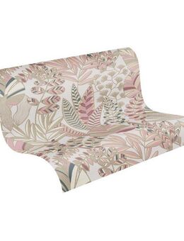 A.S. Création Vliestapete Antigua Tapete Floral, leicht strukturiert, gemustert, matt, neutral, (1 St), Pflanzen Tapete mit Blättern Retro Tapeten Wohnzimmer modern Flur Büro