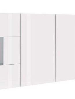 INOSIGN Sideboard Egypt, Kommode, Schrank, Kredenz, Vitrine grifflos, 4 Türen davon 2 mit Glaseinsatz, kompl. Hochglanz lackiert, Breite 180