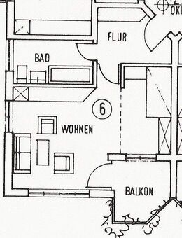 1-Raumwohnung mit Balkon und PKW-Stellplatz - Weimar