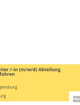 Sachbearbeiter /-in (m/w/d) Abteilung Umweltverfahren - Regensburg