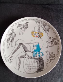 Deko Wandteller, liminierte Kunstreihe von Rosenthal, Satire - Köln