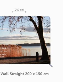 Bestatterbedarf: Zipper-Wall - Abendstimmung am Plattensee - 200 x 150 cm - Dekoration - Wilhelmshaven Zentrum