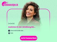 Assistenz (m/w/d) in der Abteilung Medizin in Vollzeit / Teilzeit - Köln