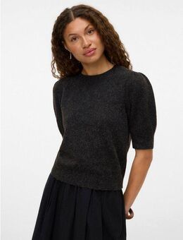 Vero Moda Strickpullover VMDOFFY 2/4 O-NECK PULLOVER GA NOOS mit leichten Puffärmeln