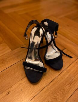 Elegante Mango High Heels – Dunkelblau – Gr. 37 – Wildleder-Optik - Hamburg