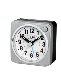 FILIUS zeitdesign Quarzwecker Wecker, Reisewecker, Schlafzimmer, Leuchtzeiger,schleichende Sekunde