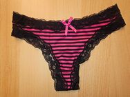 Getragener Slip Tangs String mit P*ssyschleim schwarz duftend heiß sexy geil Höschen Unterhose - Trier