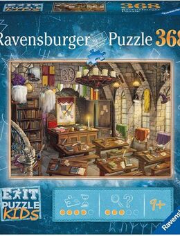 Ravensburger Puzzle EXIT, Kids, In der Zauberschule, 368 Puzzleteile, Made in Germany