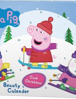 Peppa Pig Kosmetik-Adventskalender Peppa Pig Bath & Fun Calendar 'Cool Christmas' (Packung, 24-tlg), Mit Accessoires und Badeartikeln für großen Badespaß.