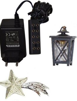 Alfred Kolbe Krippen-Zubehör Komet, Laterne u. Beleuchtungstrafo (Set, 3 St)