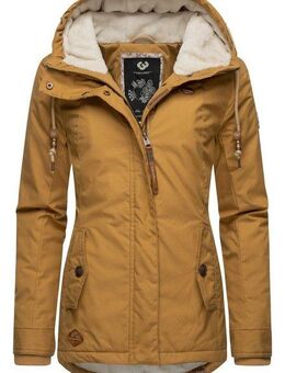 Ragwear Winterjacke Monade Damen Winterparka mit Kapuze und m. Fleece gefüttert