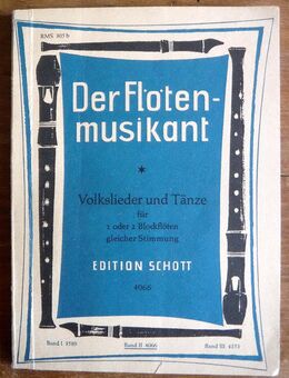 "Der Flötenmusikant", Noten- und Textbuch - Dresden