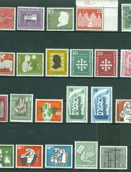 Bund postfrisch Jahrgang 1956 ohne Falz oder Falzrückstände - Porta Westfalica Zentrum