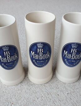 3 Bierkrüge Tonkrüge 0,5 l HB Mai-Bock Kgl. Hofbräuhaus München - Niddatal