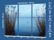 Bestatter-Bedarf: "Schilf am Balatonufer" - Roll-Up Display 3er-Set - Dekoration Trauerhallen, Bestattungsartikel, Bestattungsbedarf - Wilhelmshaven Zentrum