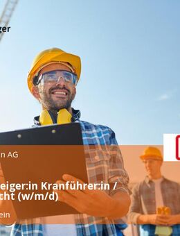 Quereinsteiger:in Kranführer:in / Ladeaufsicht (w/m/d) - Weil (Rhein)