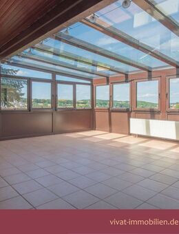 Wintergarten, Blick, Gartenpool, PV, viel Platz für die Familie - großes EFH oder Generationenhaus - Grävenwiesbach