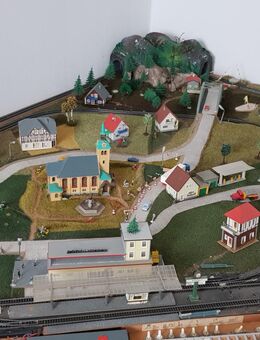 Eisenbahnanlage TT komplett, ca. 1,65 cm x 1,25 cm - Hüllhorst