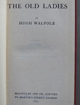 Hugh Walpole: The Old Ladies (1939) - Münster
