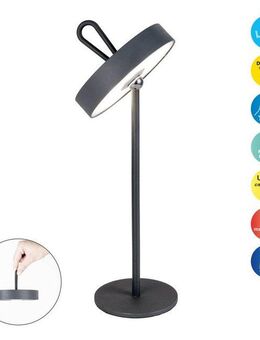 näve Außen-Tischleuchte ELLA, Memoryfunktion, LED fest integriert, Warmweiß, Dimmbar, Schirm magnetisch und leuchtend abnehmbar, Memoryfunktion
