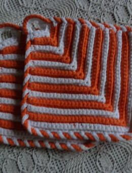 Topflappen, Handarbeit, Vintage-Stil, reine BW, 60-Grad-Wäsche - Hamburg