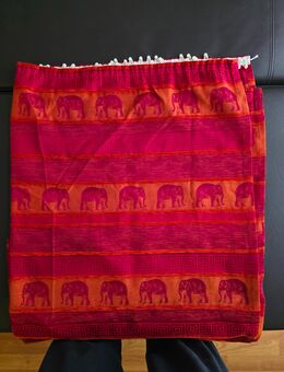 Vorhang, Übergardine, mit Elefanten, wie neu - Zossen