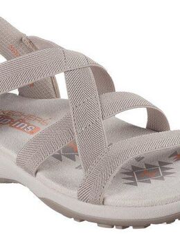 Skechers REGGAE SLIM-STRETCH FLEX Sandale Flats, Trekking Sandale mit Slip-ins Funktion