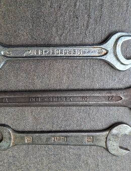 3 alte Doppel-Maulschlüssel 2x Mercedes 1x Fiat - Essen